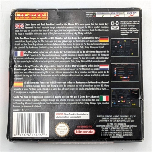 Pac-Man NES Classics - Complete In Box - GameBoy Advance game (B Grade) (Used) (Eng)